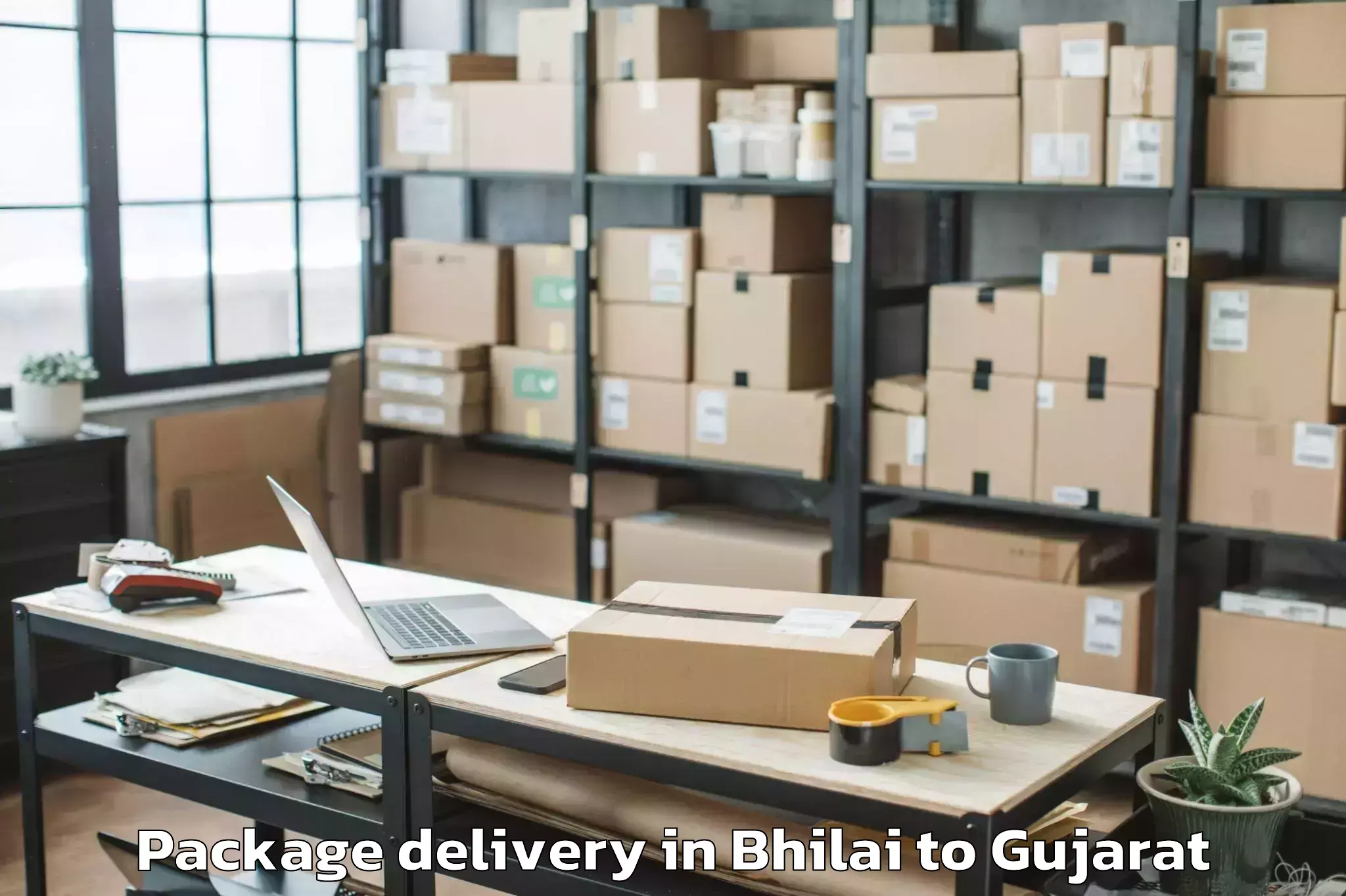 Trusted Bhilai to Savarkundla Package Delivery